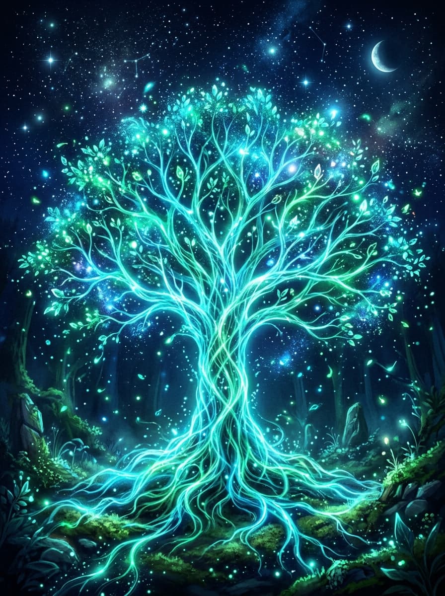 Glowing Magic Tree